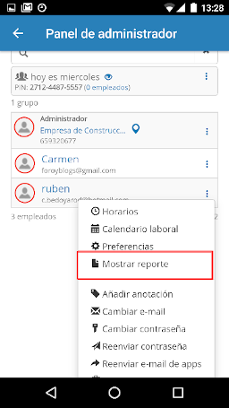 modificacion de fichaje