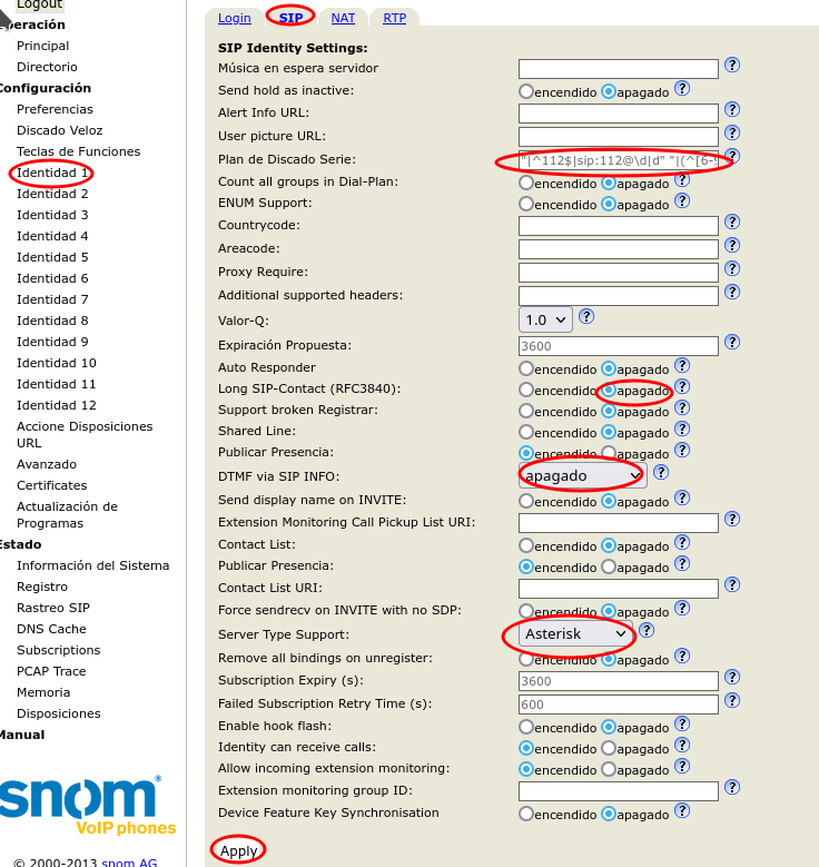 telefono snom 360