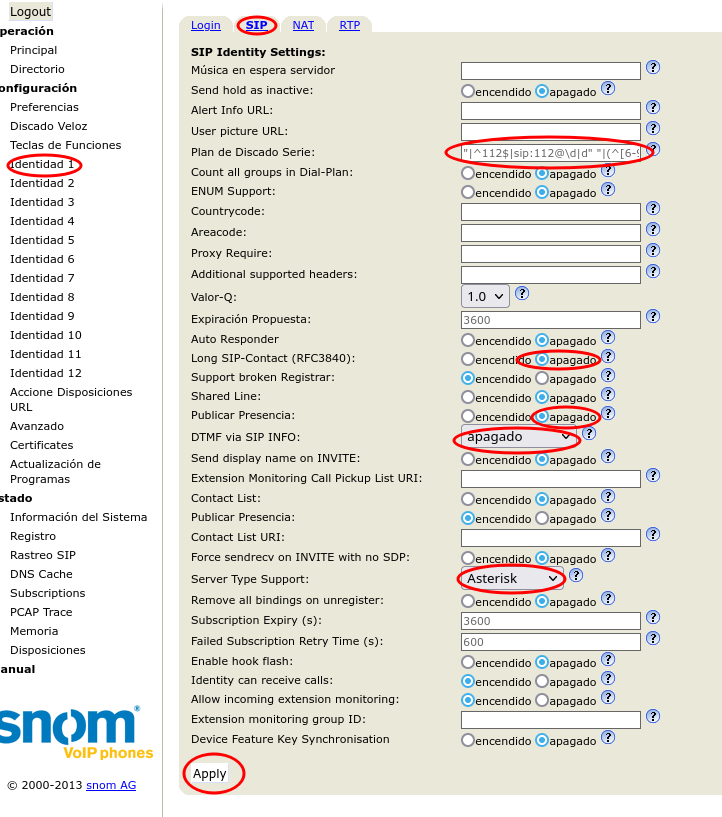 telefono snom 360