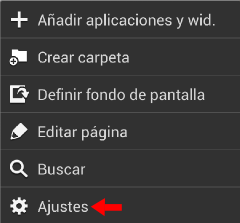 Ajustes app voip para android