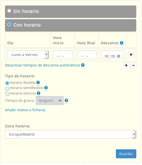 Qué es un sistema de control horario y qué tipos existen?