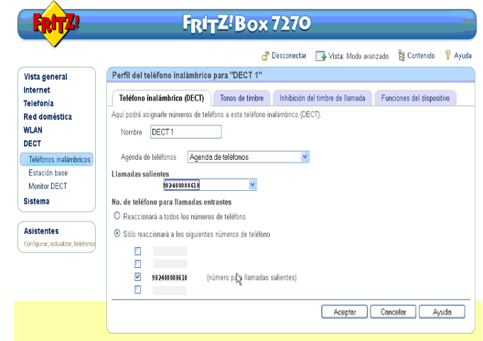Modem FritzBox 7270