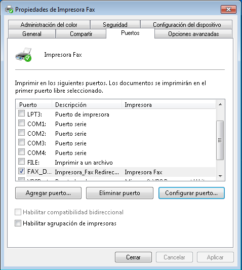 configuración pdf creator