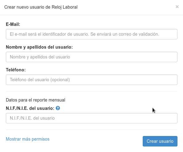 crear empleados nuevos