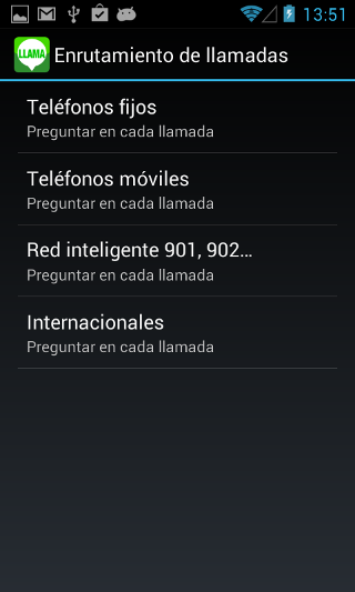 segunda linea en android