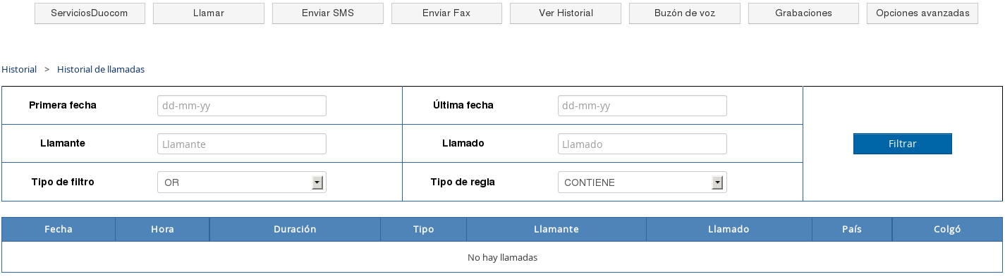 historial vtigerCRM